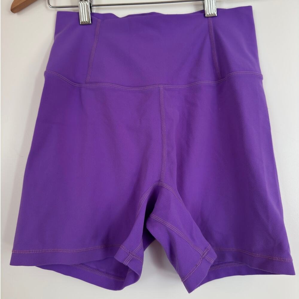 FP Movement Free People Never Better High Rise Bike Shorts Purple - Small